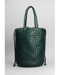 Dragon Diffusion - Jacky Hand Bag In Green Leather - Lyst