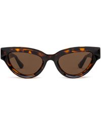 Bottega Veneta - Sharp Cat Eye Sunglasses - Lyst