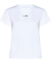 MM6 by Maison Margiela - Cotton Jersey T-Shirt - Lyst