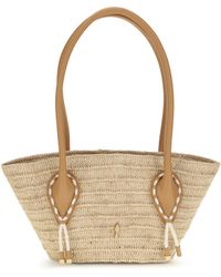 Christian Louboutin - Venus Mini Tote Bag Raffia Shoulder - Lyst