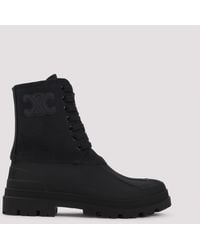 Celine - Triomphe Boot Canvas - Lyst