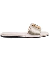 Givenchy - Flat Sandals With 4G Detail - Lyst