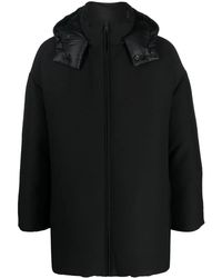 Valentino - Zip-Up Hooded Coat Clothing - Lyst