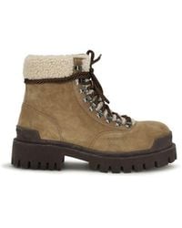 Balenciaga - Beige Suede Leather Lace - Lyst