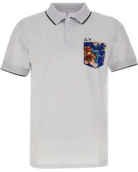 Sun 68 - Print Pocket Polo Shirt Cotton - Lyst