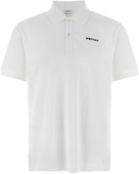 McQueen - Polo Shirt With Classic Collar And Logo Lettering Embroidery On The Front - Lyst