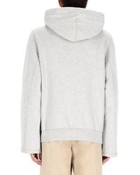 Lanvin - Logo Sweatshirt With Straight Fit Cotton Sweatshirts - Lyst