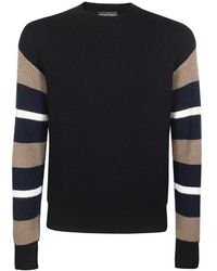 Emporio Armani - Long Sleeve Crew-Neck Sweater - Lyst