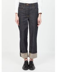 Thom Browne - Jean 5 Poches Denim Selvedge Japonais Marine - Lyst