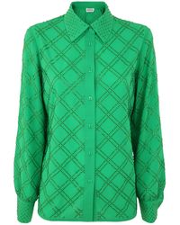 P.A.R.O.S.H. - Polyester Crystals Blouse - Lyst