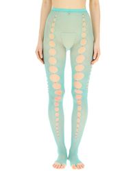 Rui - Mesh Stockings With Cut-Out And Beads - Lyst