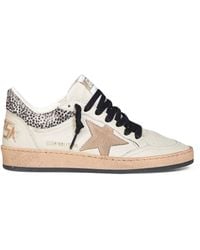Golden Goose - Cream Nappa Leather Ball Star Sneakers - Lyst