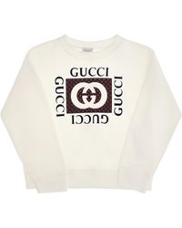 Gucci - Cotton Printed Sweatshirt For Boy Sweatshirts - Lyst