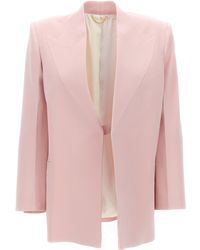Victoria Beckham - Single-breasted Blazer Jacket Jackets - Lyst