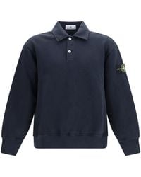 Stone Island - 6100054 Tubular Cotton Sweatshirt Cotton; Elastane T-Shirts And Polos - Lyst