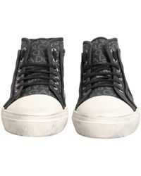Dolce & Gabbana - Canvas Logo Mid Top Sneakers Shoes And - Lyst