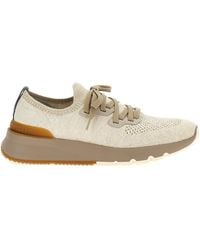 Brunello Cucinelli - Knitted Runner Sneakers - Lyst