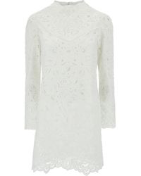 Isabel Marant - 'Daphne' Mini Dress With Flower Embroidery - Lyst