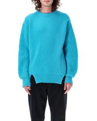 Jil Sander - Ribbed Fine Wool Sweater - Lyst