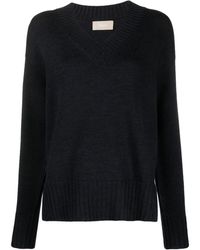 Drumohr - Long Sleeves V Neck Oversized Sweater - Lyst