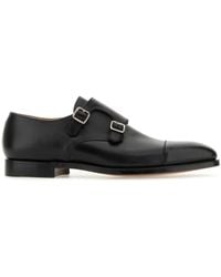 Crockett & Jones - Leather Lowndes Monk Strap Shoes - Lyst