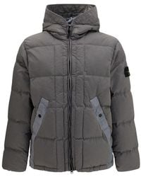Stone Island - Stone Island Quilted Nylon Puffer Down Jacket - Lyst