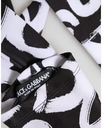 Dolce & Gabbana - Dg Logo Elbow Length Mitten Gloves And 10+Pl - Lyst