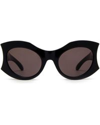 Balenciaga - Hourglass Round Sunglasses - Lyst