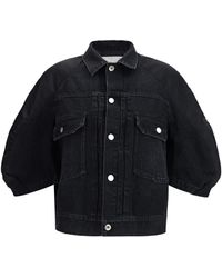 Sacai - Denim X Nylon Twill Jacket - Lyst
