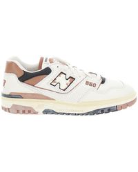 New Balance - '550' And Low Top Sneakers With Logo And Contrasting Details - Lyst