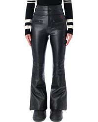 Perfect Moment - Faux Leather Flared Ski Pants - Lyst