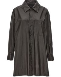 Lemaire - Nappa Leather Overshirt - Lyst
