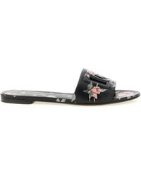 Dolce & Gabbana - Calfskin Slides Shoe - Lyst