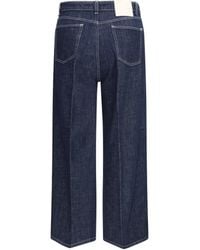 Cruna - Wide-Leg Jeans Cotton Trousers - Lyst