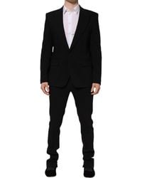Dolce & Gabbana - Martini Single Breasted 2 Piece Suit Cotton Viscose Elastane - Lyst