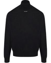 Prada - Wool Logo Sweater - Lyst