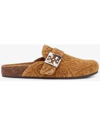 Tory Burch - T Monogram Mellow Jacquard Suede Mule - Lyst
