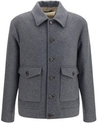 Valentino - Jacket Wool And Cashmere Merino Shirt - Lyst