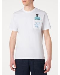 Mc2 Saint Barth - Cotton T-Shirt With Embroidery Portofino Dry Gin Special Edition - Lyst