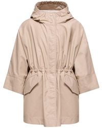 Moncler - Cotton Cape Trench & Raincoats - Lyst