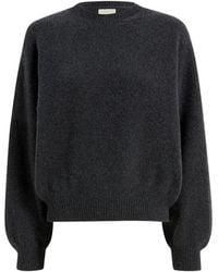 KHAITE - Sweater Charcoal Cashmere - Lyst