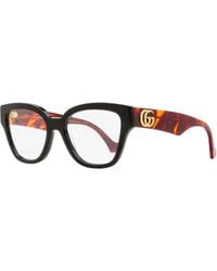 Gucci - Sculpted Square Eyeglasses Gg1424O 007-Havana 54Mm Plastic (Acetate) - Lyst