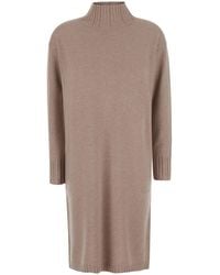 Fabiana Filippi - Dress With Round Collar Wool - Lyst