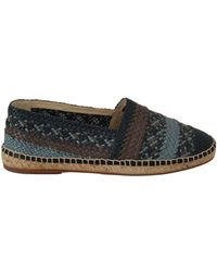 Dolce & Gabbana - Elegant Woven Leather Espadrilles - Lyst