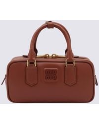 Miu Miu - Leather Arcadie Crossbody Bag - Lyst