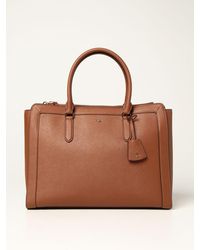Ralph Lauren Tote Bags Lauren Shopping Bag In Saffiano - Brown