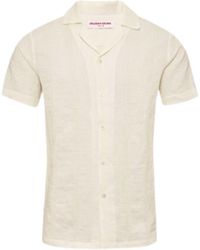 Orlebar Brown - Hibbert Linen Woven Stripe-277940-Sandbar,Tan Clothing - Lyst