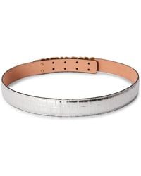 Moschino - Logo Lettering Buckle Belt Accessories - Lyst