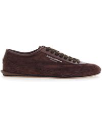 Dolce & Gabbana - Low-Top Sneakers Gimondi Plus Suede Trainers - Lyst