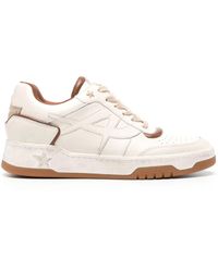 Ash - Blake Panelled Leather Sneakers - Lyst